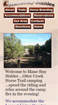 Mobile Screenshot of manestaystables.com